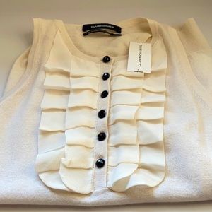 Club Monaco sleeveless Bette sweater (black)